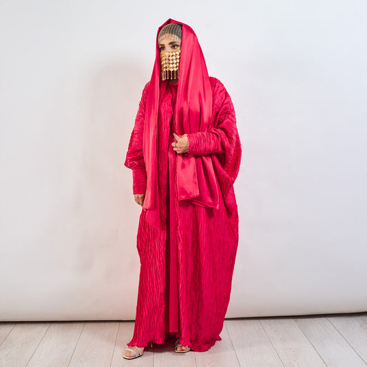 Crimson Jewel - Crinkle Silk Collection
